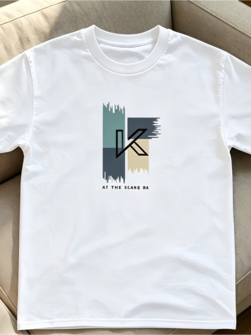 Simple and unique printed white unisex T-shirt